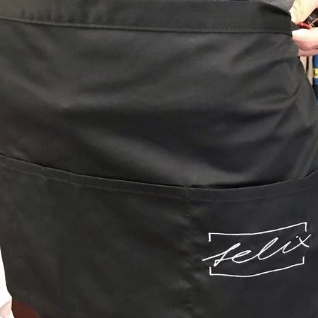 Logoservice - "felix"-Aufnäher, auf einem Kassierhalfter