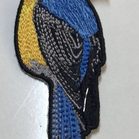 Logoservice - Blauer Vogel-Aufnäher