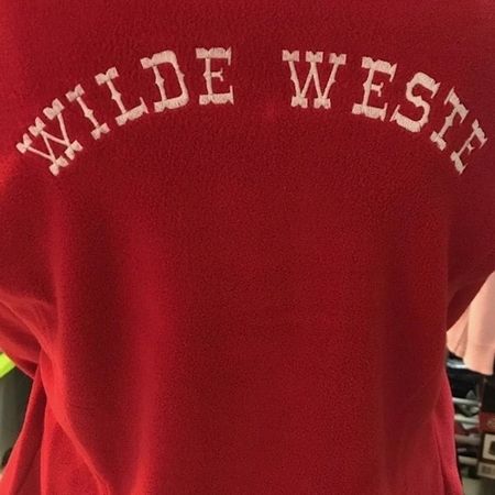 Logoservice - "Wilde Weste"-Aufnäher, auf einer Jacke