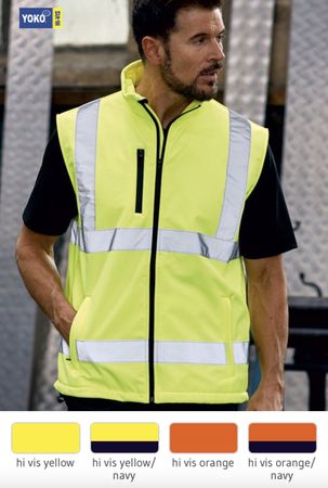 HV 006 Hi-Vis Softshell Weste