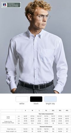 Russell 956M Hemd Bügelfrei