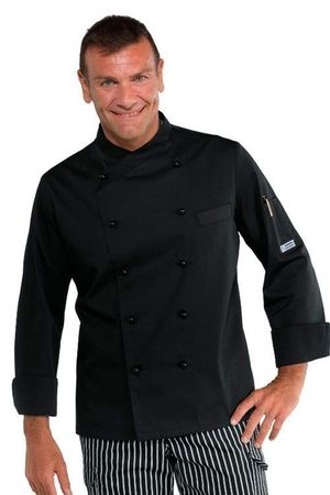 isacco Kochjacke Nero Cotton