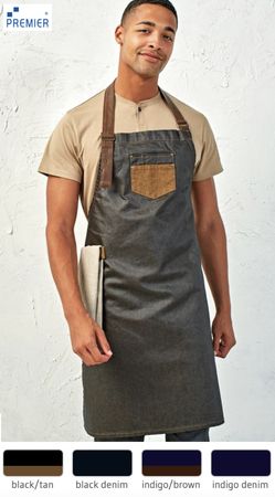 PR136 Denim Latzschürze ,,division''