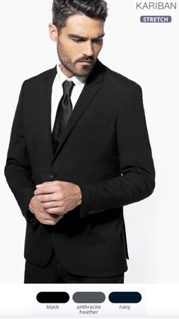 KARIBAN K6130 Herren Anzugsakko
